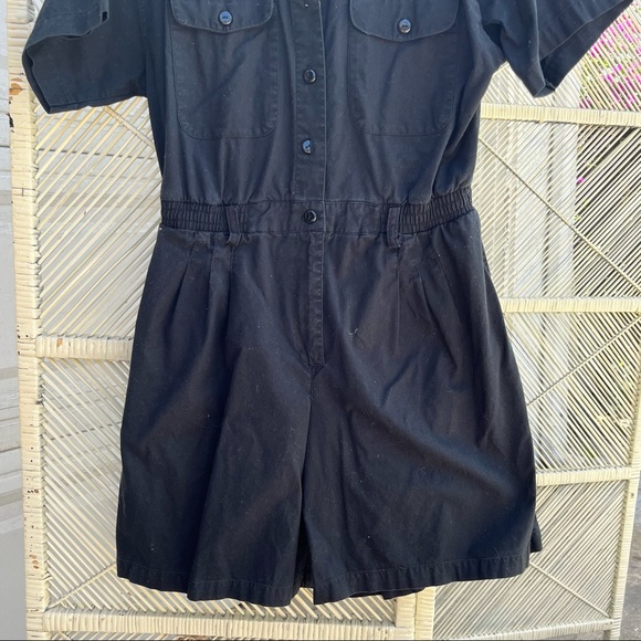 Vintage | Black Utility Romper - Picture 4 of 6